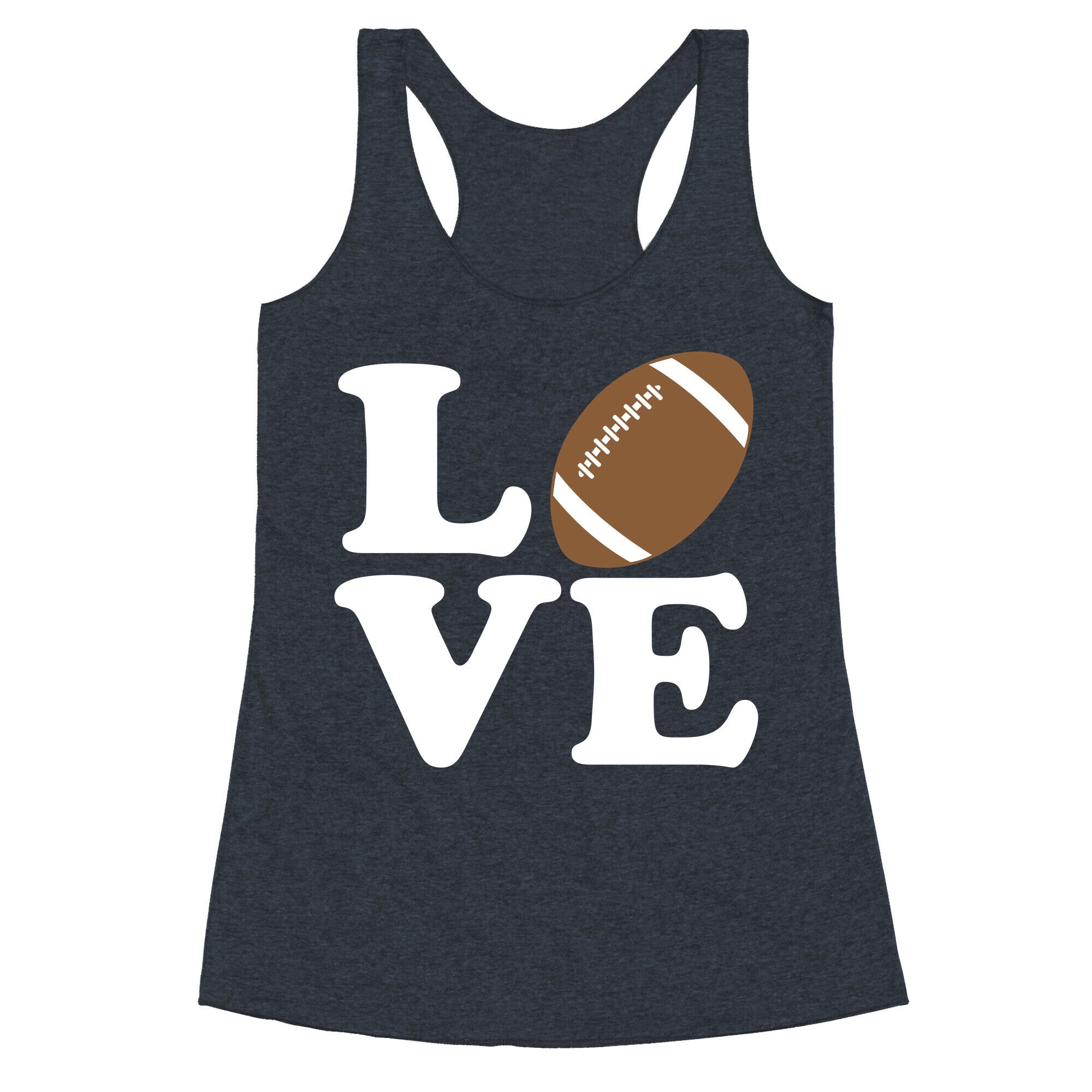 Love Football Racerback Tank